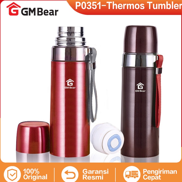 SALE|| GM Bear Termos Stainless Steel 500ml P0351 - Termos Tumblr Hot & Cold