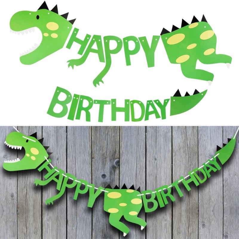 BANNER HAPPY BIRTHDAY DINOSAURUS JUMBO/BANNER DINO