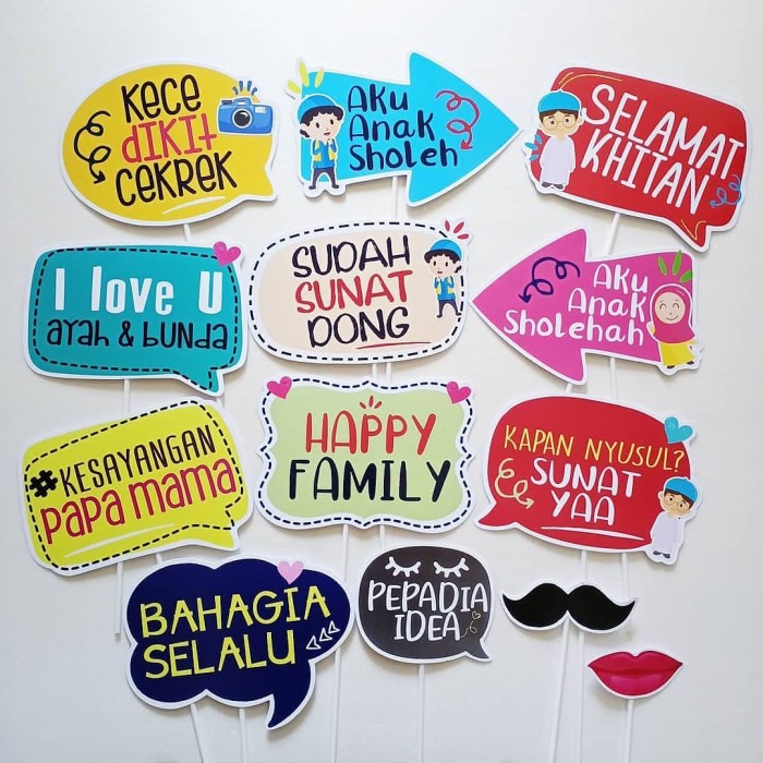 Ready Sto Selamat Khitan Props Photo Booth Khitanan