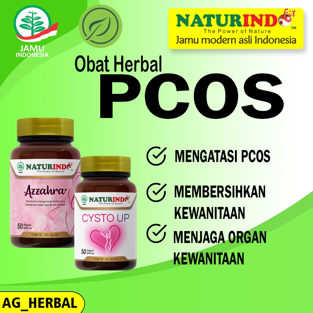 Obat Herbal PCOS AZZAHRA CYSTO UP Naturindo