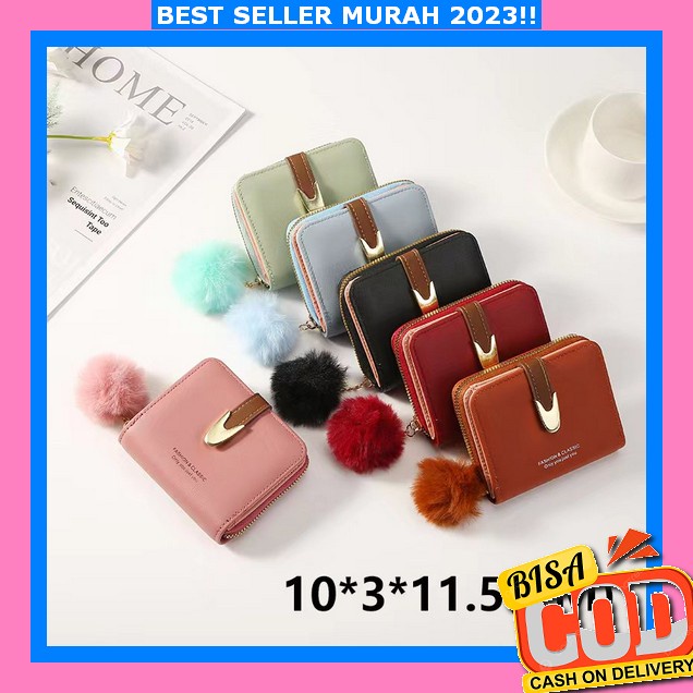 Dompet Cewe Kekinian Terbaru Korea Bahan Tebal Mewah Dps829 Dompet Mini Wanita Premium 2 In 1 Dompet
