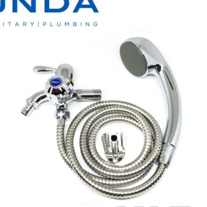 Hand Shower Mandi + Kran Cabang Onda /Kran Double/Kran Air/