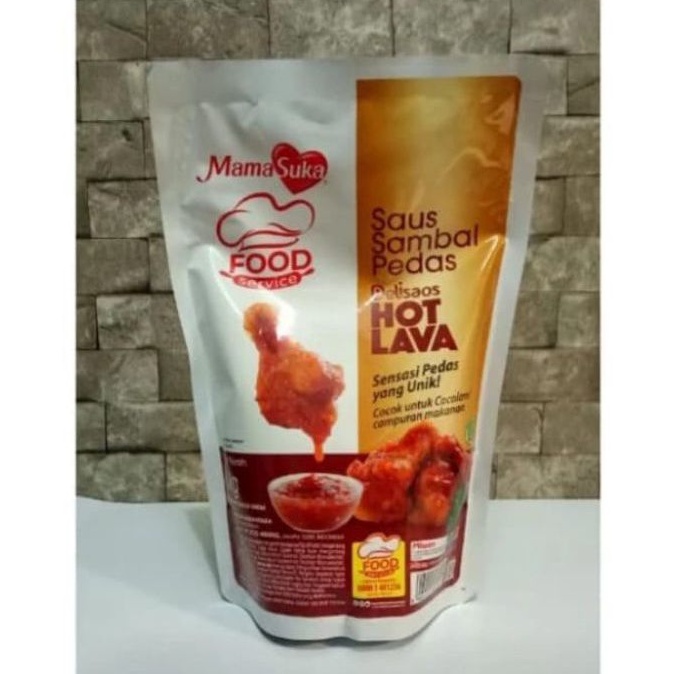 

Mamasuka Delisaos Hot Lava 1kg Saus Sambal Pedas Mama Suka