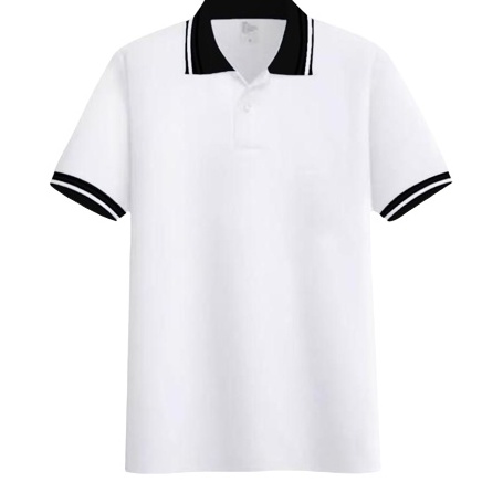 ✻Laris L0PBV Kaos polos - Poloshirt Putih kerah stripe | kaos kerah pria polo shirt lengan pendek | 