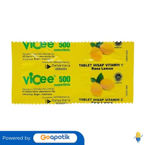 

Vicee 500 Rasa Lemon Strip 2 Tablet