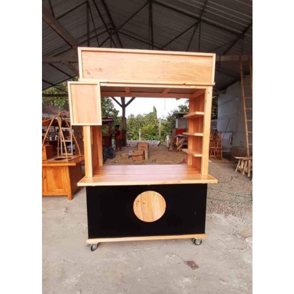 Gerobak booth minuman custom