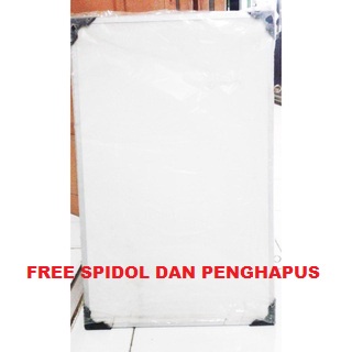 

PAPAN TULIS SPIDOL DAN KAPUR WHITEBOARD / BLACKBOARD UKURAN 40X60 (FREE SPIDOL DAN PENGHAPUS)