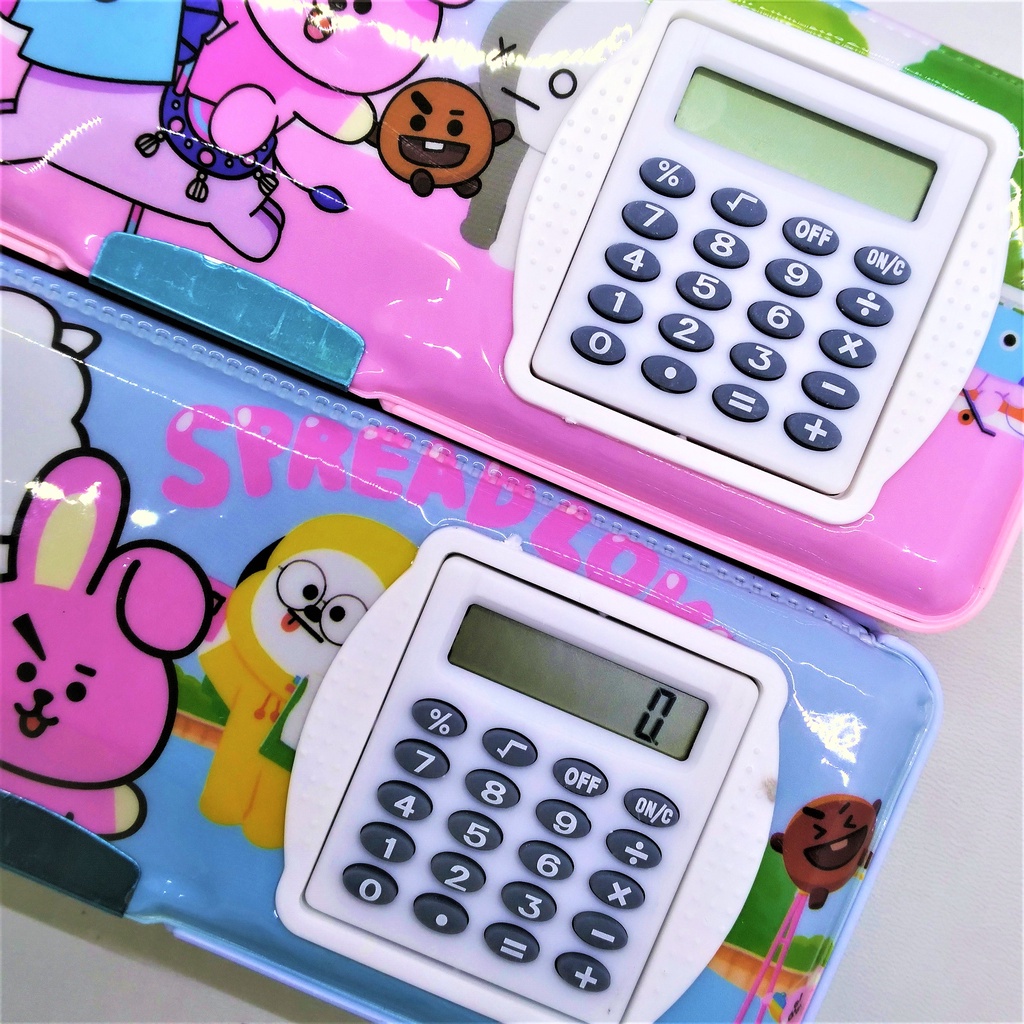 

KOTAK PENSIL TUTUP MAGNET 2 SISI + RAUTAN LPY66-2 BT21 / TEMPAT PENSIL / TEPAK PENSIL / PENCIL CASE