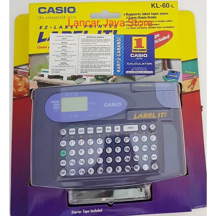 

Penjolo Casio Label Printer Kl60/Printer Label It Casio Kl-60L/Casio Printer