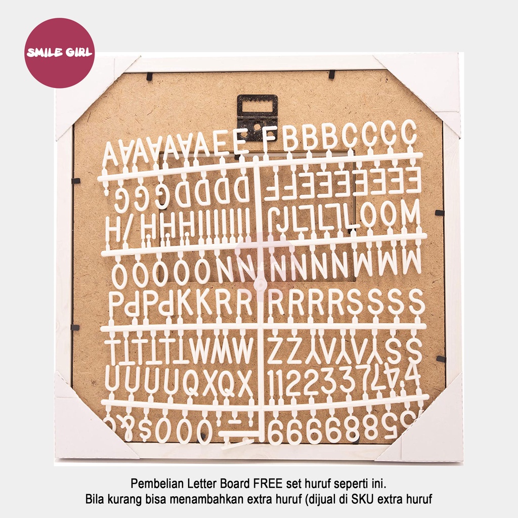 

SMILE GIRL OFFICIAL GROSIR MURAH - PAPAN NAMA BAYI SIZE 40X28CM / LETTER BOARD KEKINIAN SUDAH