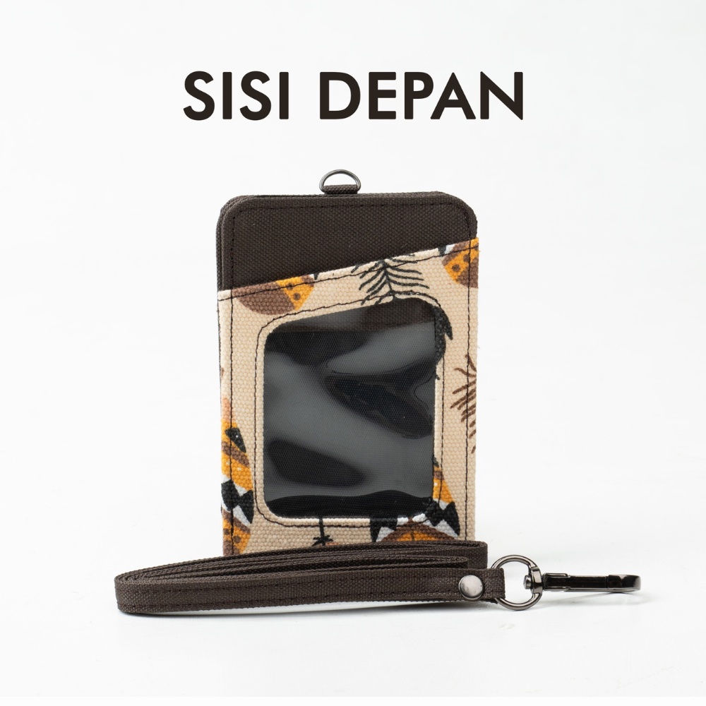 

NAME TAG ID CARD HOLDER LUKE GANTUNGAN NAMA EL KALUNG MOTIF BATIK BAHAN CANVAS
