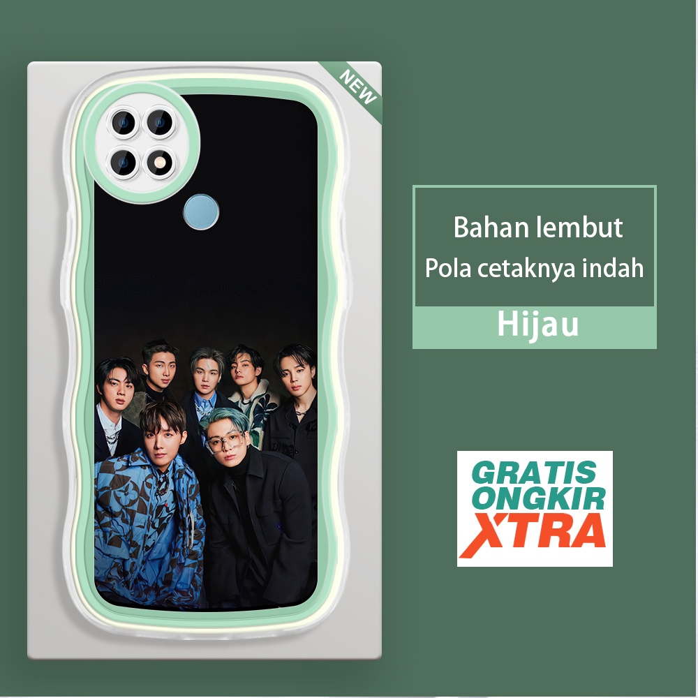 Mulia OPPO A15 A15S A16 A16S A16K A16E A17 A17K A31 A33 2020 A39 A36  Casing Ponsel  Pola BTS Korea 