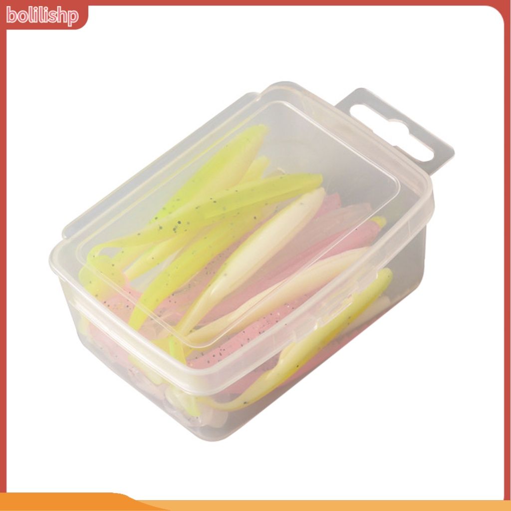 [Bolilishp] 4pcs Lure Box Kokoh Reusable Transparan Tahan Jatuh ABS Fishing Tackle Storage Box Outdoor Memancing