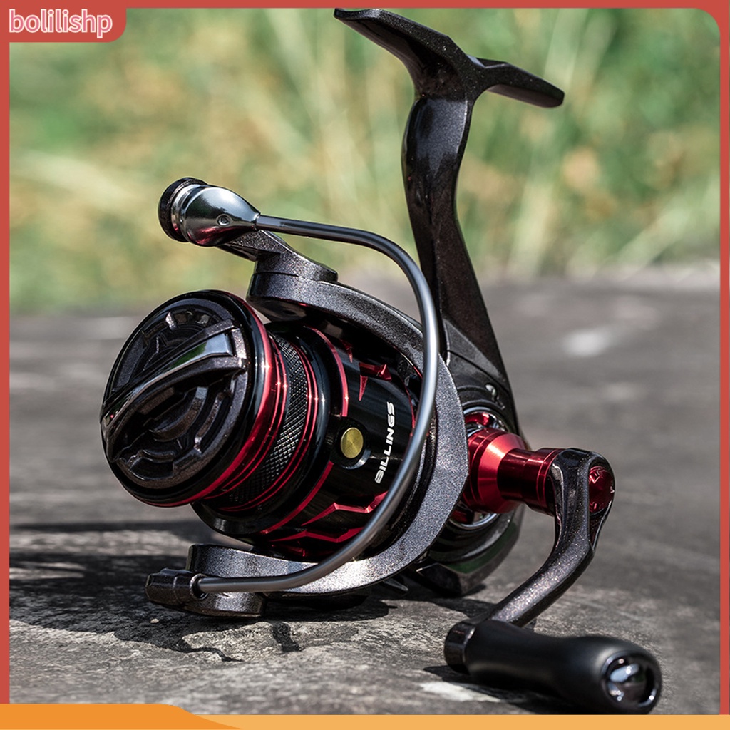 [Bolilishp] billings Spinning Reel Shallow Line Cup Dual Rocker Arm Low Noise Halus Ultra-light High-speed Metal Long Casting Rakit Memancing Roda Perlengkapan Memancing