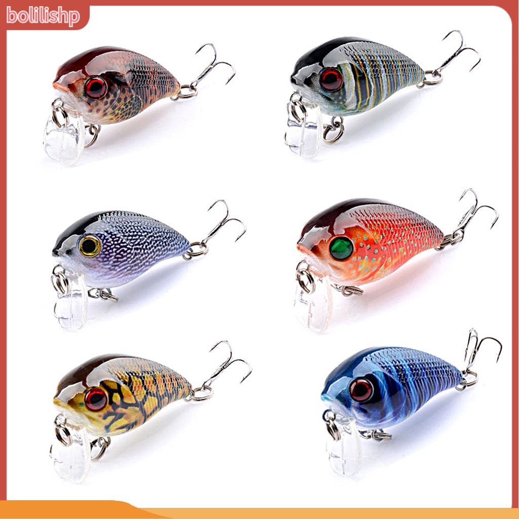 [Bolilishp] 6.5g Umpan Pancing Tenggelam Warna-Warni Tahan Lama Alami Gaya Renang Dapat Bergerak Crankbait Warna Terang Ringan Tekstur Hidup Keras Umpan Pancing Alat Pancing