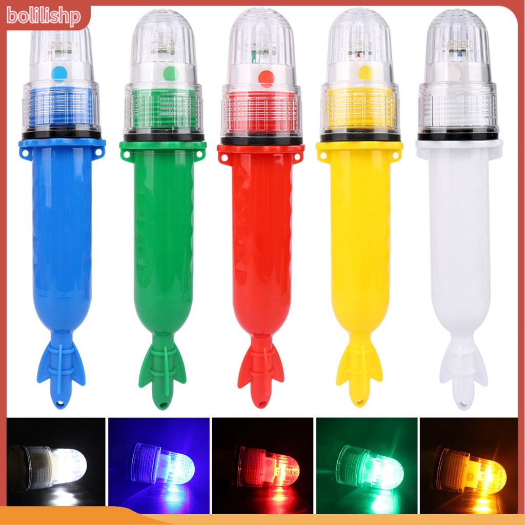 [Bolilishp] fishing Light Waterproof Attract Fish Intelligent Light Control Lampu Jaring Ikan LED Laut Lampu Sinyal Apung Untuk Memancing Malam Hari