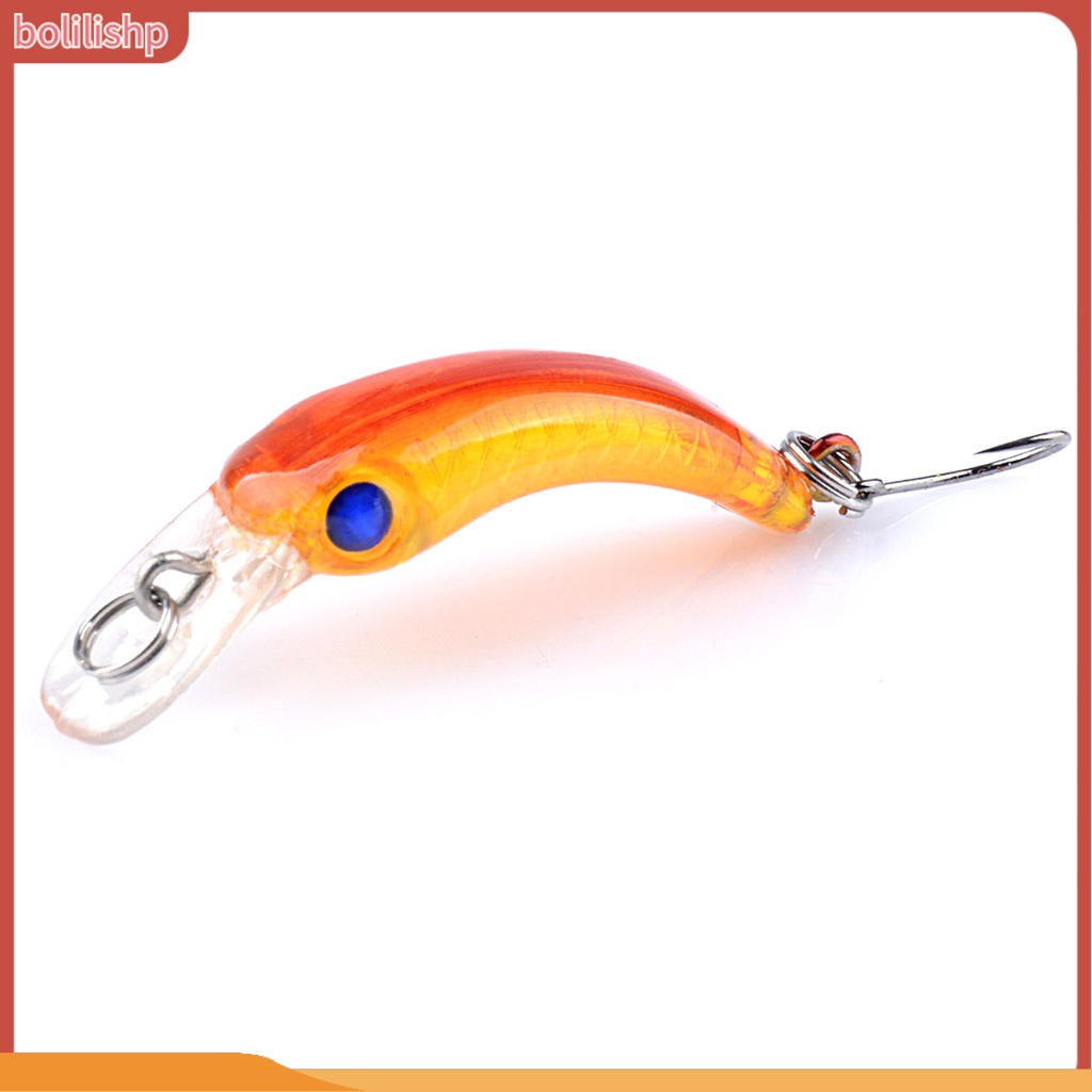 [Bolilishp] 7pcs/set 1.5g/4cm Memancing Umpan 3D Mata Tajam Kait Universal Mini Simulasi Ikan Kecil Topwater Umpan Buatan Memancing Aksesoris