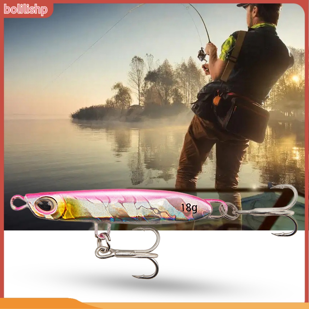 [Bolilishp] 18g/5.9cm Umpan Umpan Ikan Penembus Kuat Tajam Hidup Simulasi Warna-Warni Bentuk Ikan Tenggelam Bantu Kait Untuk Memancing