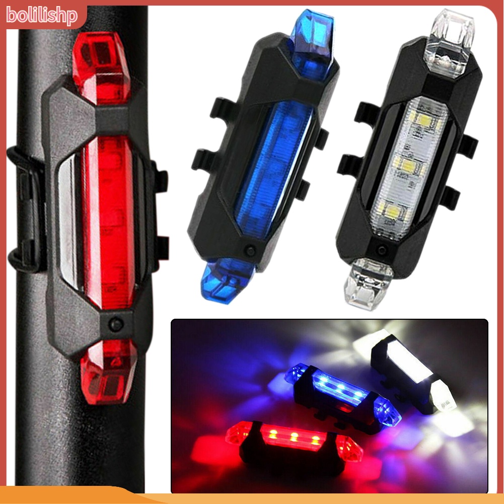 &lt;Bolilishp&gt; Lampu Belakang Sepeda Mtb Usb Rechargeable