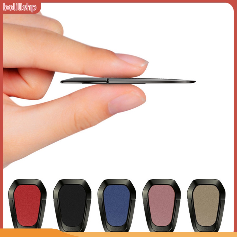 &lt;Bolilishp&gt; S Ring Holder HP Bahan Metal Ultra Tipis Anti Slip Rotasi 360 Derajat
