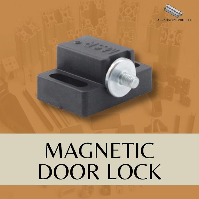 Free Mini Gold Cod Magnetic Door Lock Kunci Pintu Magnet Aluminium Profile