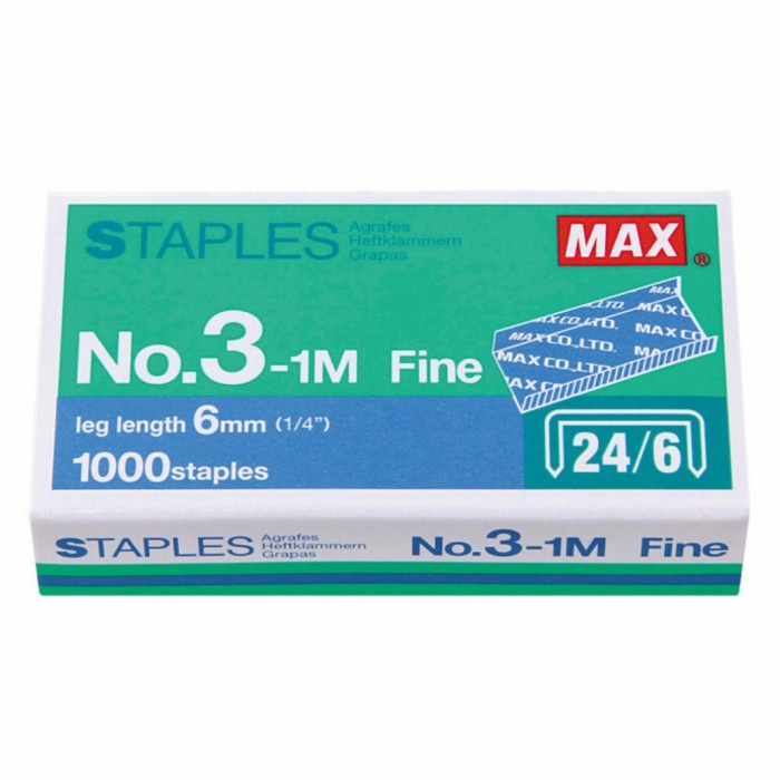 

isi stapler staples stepler no3 max