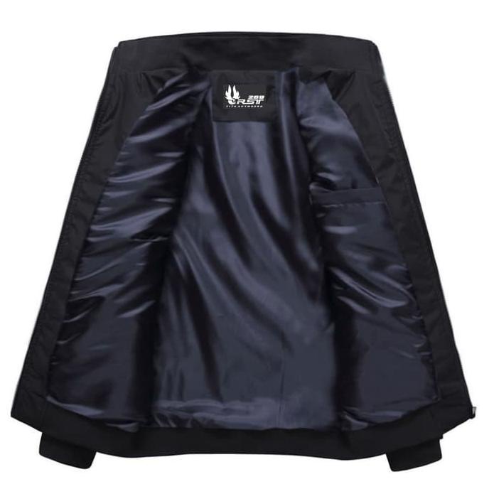RST 269 Orginal Jaket Parasut Pria Terbaru Hitam Premium