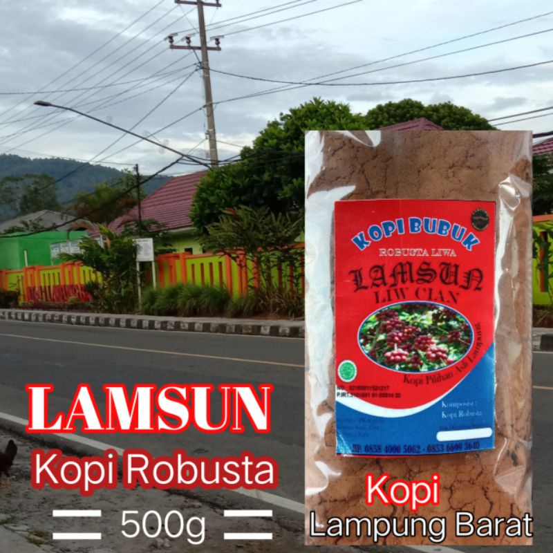 

Kopi Bubuk Robusta Lampung 500gr