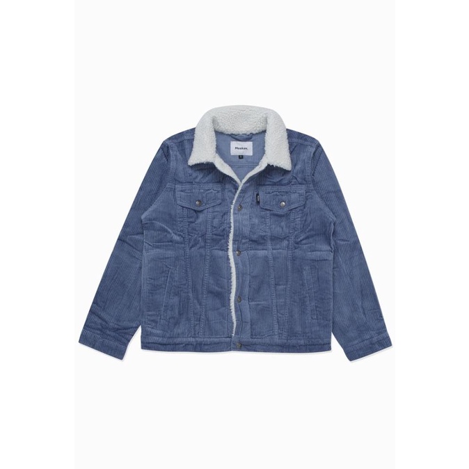 EMPIRE CORDUROY BLUE TRUCKER SHERPA JACKET