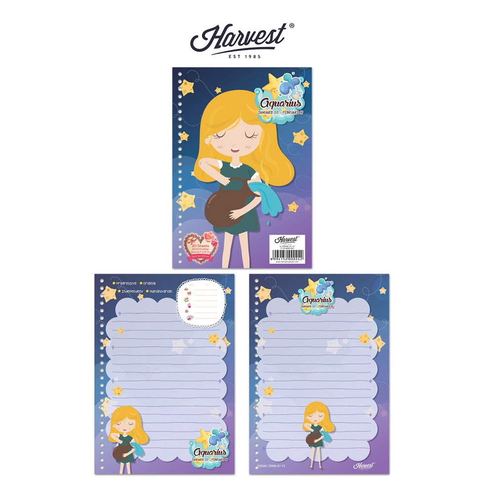 

Loose Leaf / Kertas Binder Harvest A5 Zodiac {SAT.18Jn23l}