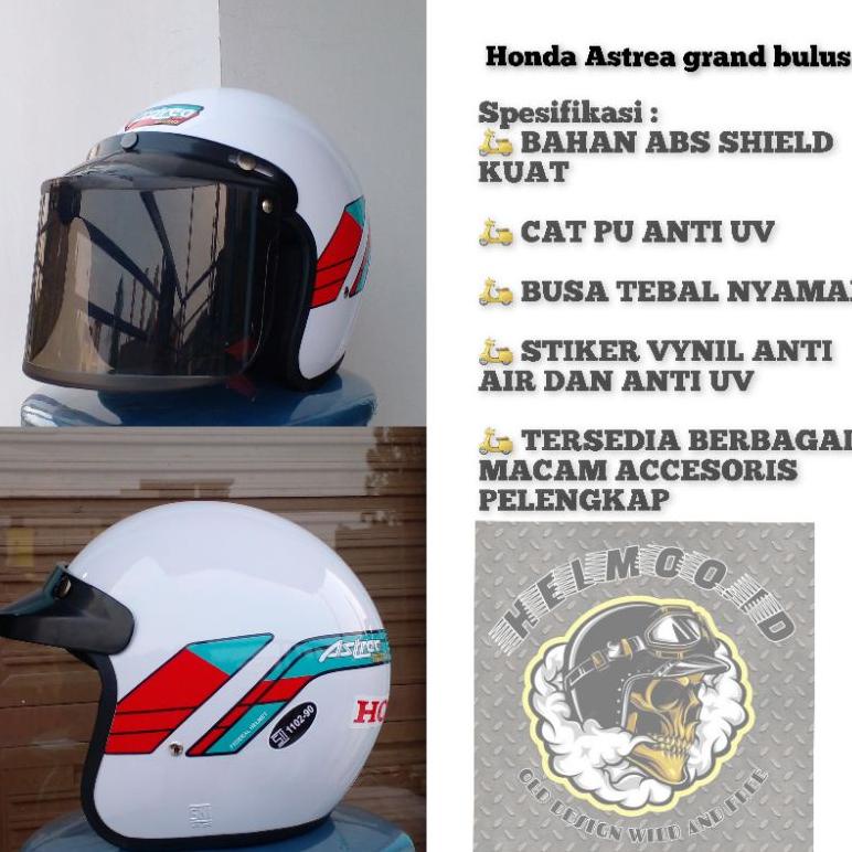 Grosir Helm Astrea Grand Bulus Helm Honda Astrea Grand Repro Helm Retro Astrea Grand Erp