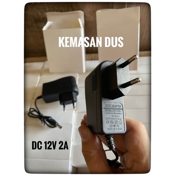 Adaptor DC 12V 2A + Kemasan Box