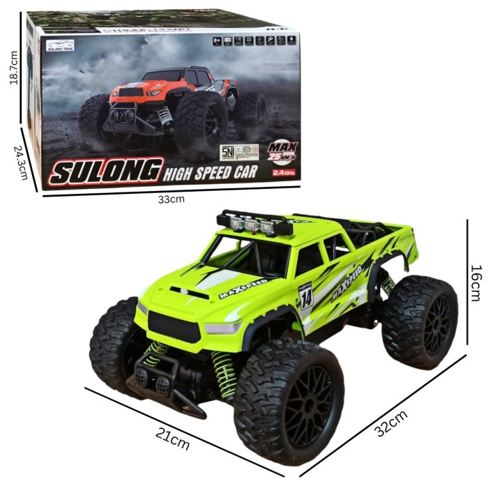 Sl-331A Rc Car 1/14 Alloy 2.4Ghz Speed 25 Km/H Sulong Toys