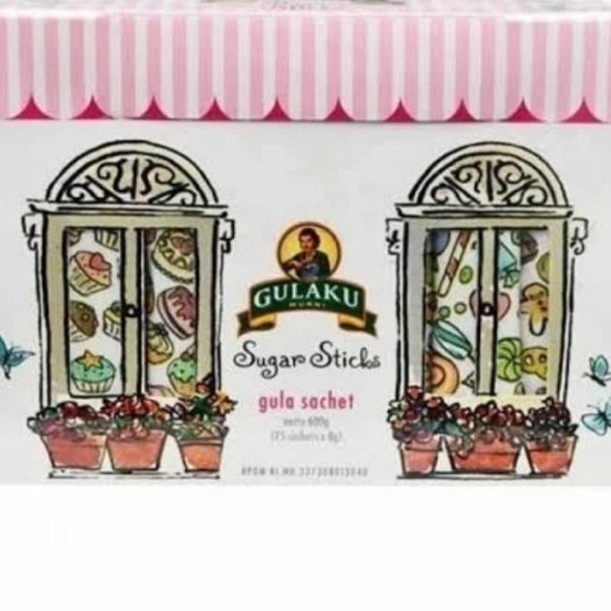 

:>:>:>:>] GULAKU WHITE SUGAR STICK 600 gr 75 sachet gula pasir putih stik