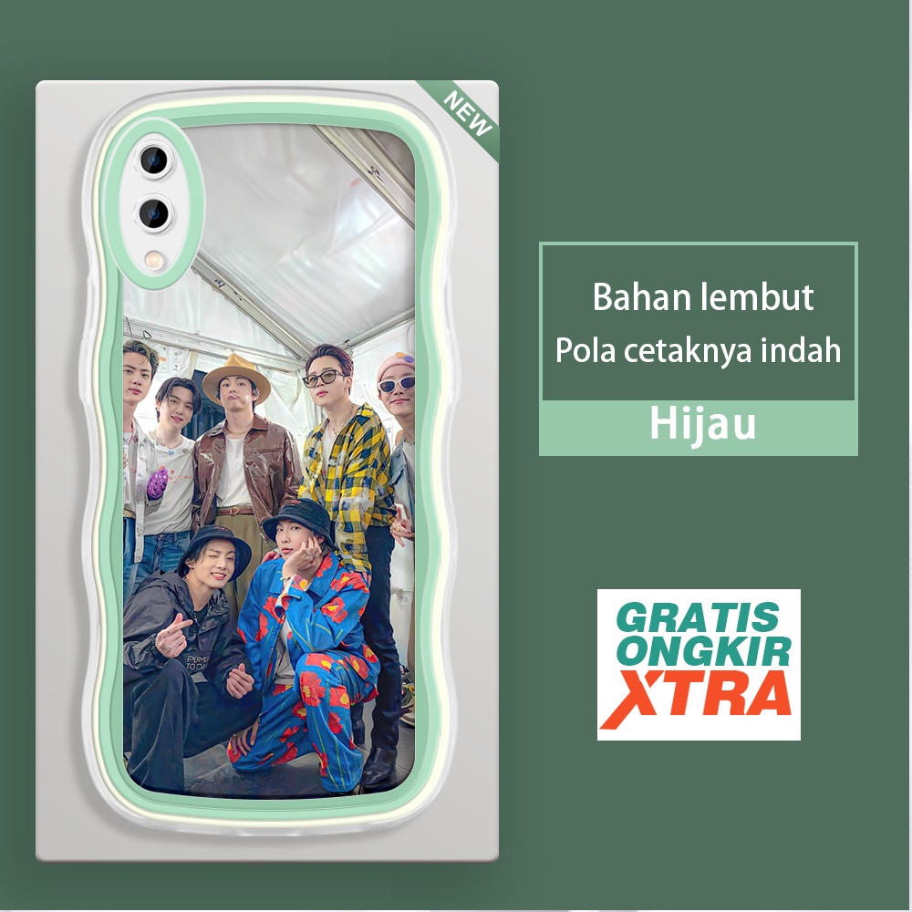 Mulia Samsung M02 M11 M12 M22 M32 M10 M21 M30S M23 5G Casing Ponsel  Pola kasual BTS  warna-warni ge