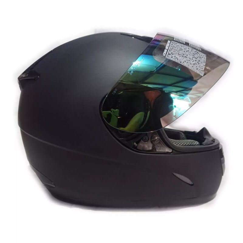 HELM BMC BLADE 200 SOLID BLACK DOFF PULL WARNA