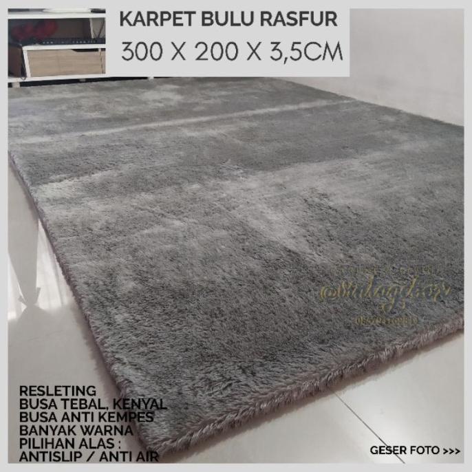 Karpet Bulu Jumbo 300 x 200 Tebal 3,5cm