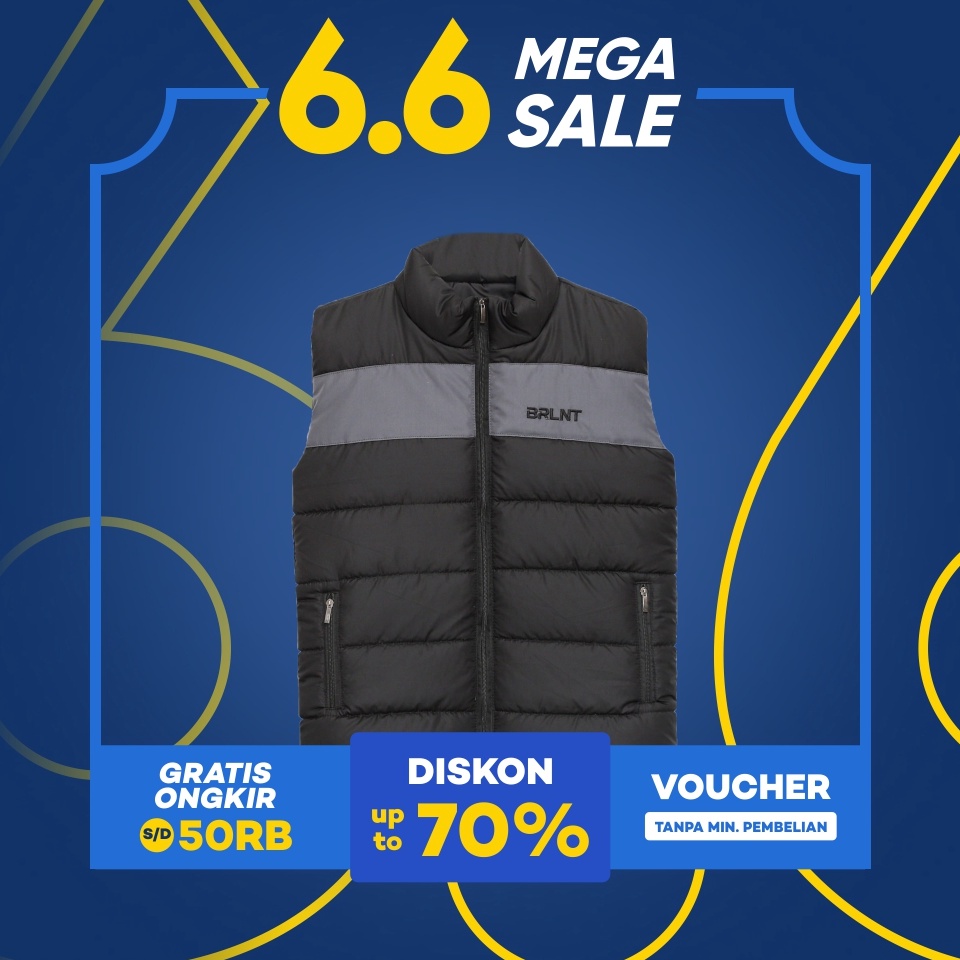 BTR-76 Brillant - Polar Rompi Pria Strip Hitam Abu Merah Orange Kuning Ukuran Size M L XL XXL Jaket 