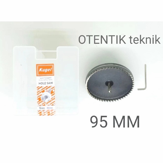 HOLE SAW BESI HSS KUGEL 95 MM - MATA BOR LUBANG 95 MM
