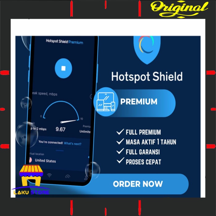 Odading / New Laris Hotspot Shield Premium Garansi Full