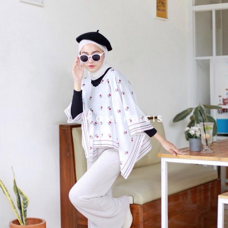 Diskon Akhir Tahun☪ OUTER SCARF KIMONO CROP | OUTER CROP KIMONO ( READY STOCK ) 357➪