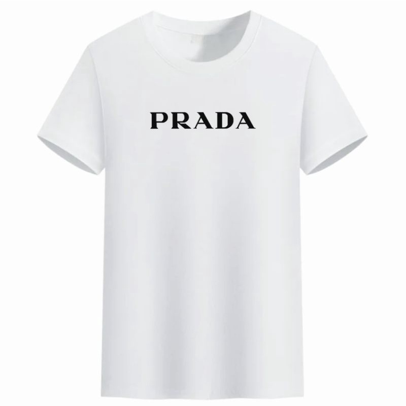 Kaos Cowok Prada Jumbo Baju Distro Pria Lengan Pendek Kaos Baju Oblong Laki Dewasa Tshirt Atasan Cod