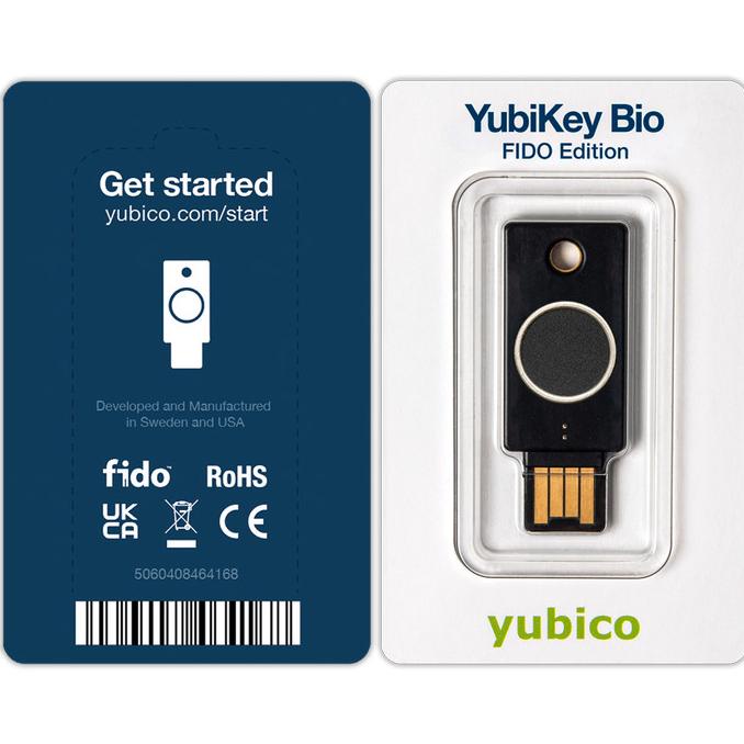 YubiKey Bio - FIDO Edition USB Type A FIDO 2 Certified Security Key ima01