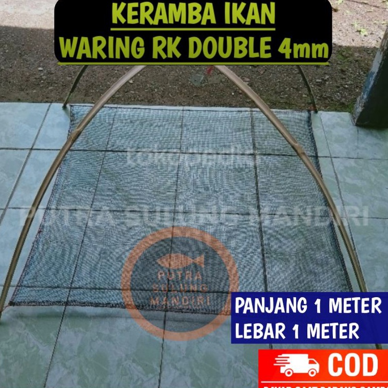 Sangat Nyaman Jaring Hanco Anco Sirib ikan ukuran 1m x 1m siap pakai 08A