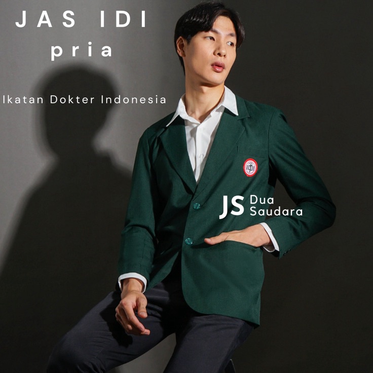 12.12 ✨Promo✨ JAS IDI PRIA TERMAUSK LOGO/ BAJU HIJAU IDI / JAS IKATAN DOKTER INDONESIA / BAJU IDI / 