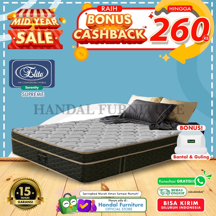 Springbed ASLI Elite Serenity Supreme 180x200 (Hanya kasur)