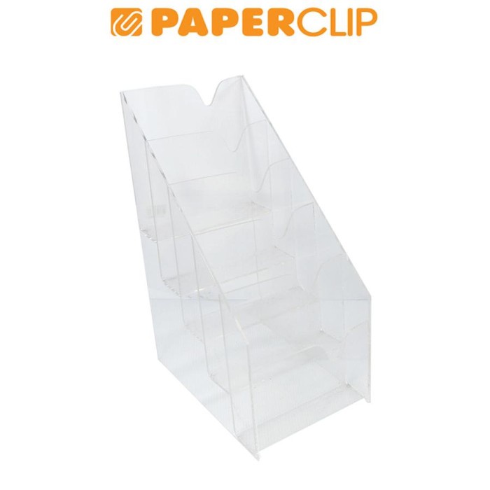 

Aurealiamall Acrylic Holder / Akrilik Brosur Holder A5 5 Susun