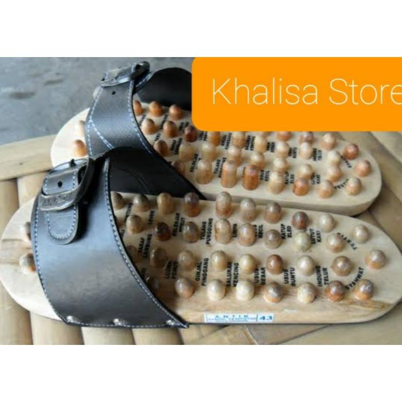 SANDAL KESEHATAN REFLEKSI KLOMPEN KAYU