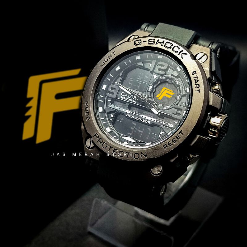 JAM TANGAN FREE FIRE CUSTOM X G SHOCK GST BLACK