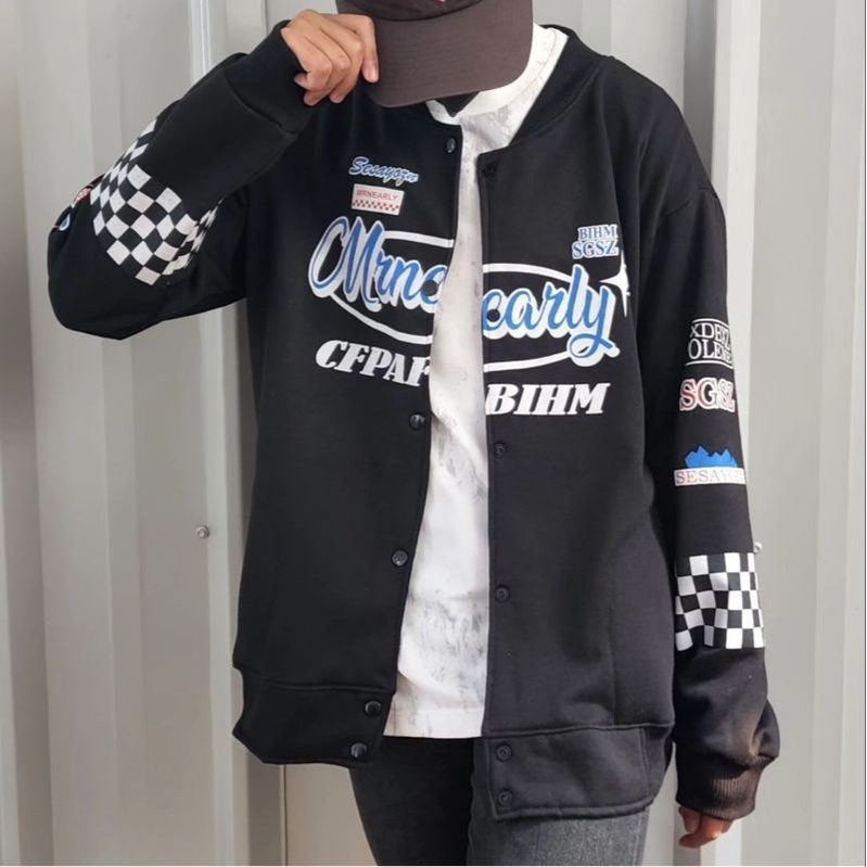 MRNCARLY JACKET PRIA-WANITA UNISEX OVERSIZE | JAKET OVERSIZE HIGH HIGH PREMIUM DISTRO | JACKET RACING | JACKET MOTOR